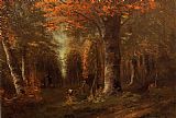 Autumn Canvas Paintings - The Forest in Autumn